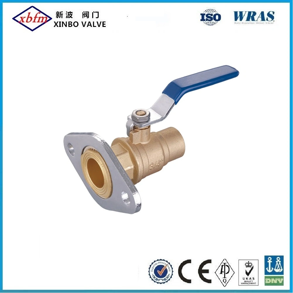 Brass Ball Valve with Rotating Flange Xsolder End 