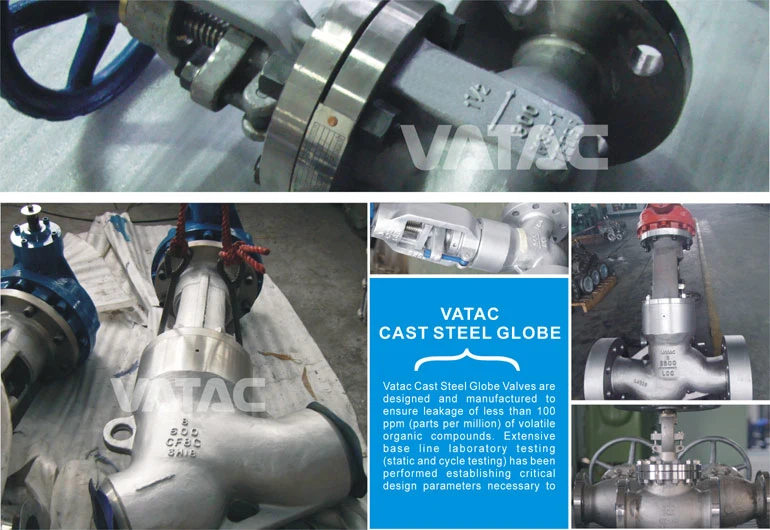 Industrial Flange or Bw Ends Cast Iron & Forged Stainless Steel Globe Valve