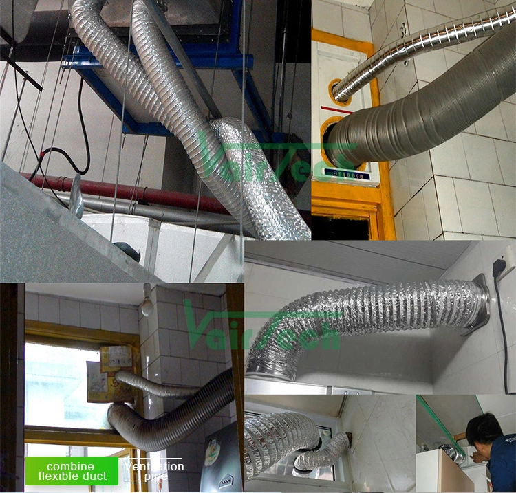 HVAC Ventilator Ventilation Duct Aluminum Foil and PVC Flexible Air Duct