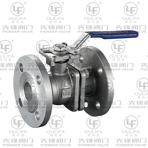 2PC Flange Ball Valve with ISO Mounting Pad (PQ41F-16P)