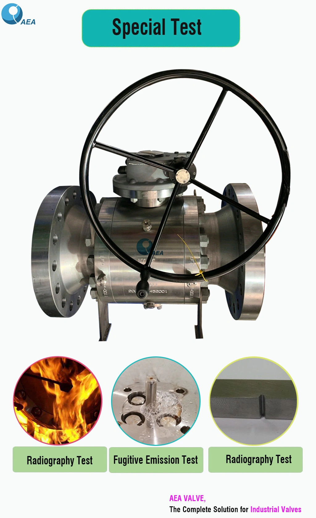 API 608 Forged Carbon Steel A105 A350 Lf2 Bolted Body Zero Leakage Low Fugitive Emission Flange Floating Ball Valve