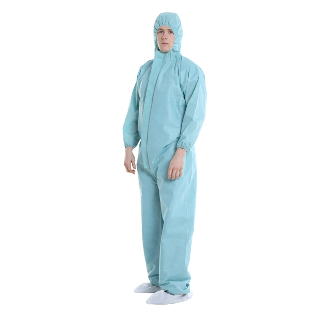 Disposable Nonwoven PP/PP+PE/SMS/Microporous Safety Protective Coverall Type5&6