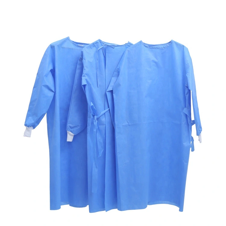 Factory Supply Cheaper Price Nonwoven PP Breathable Isolation Visitor Gown