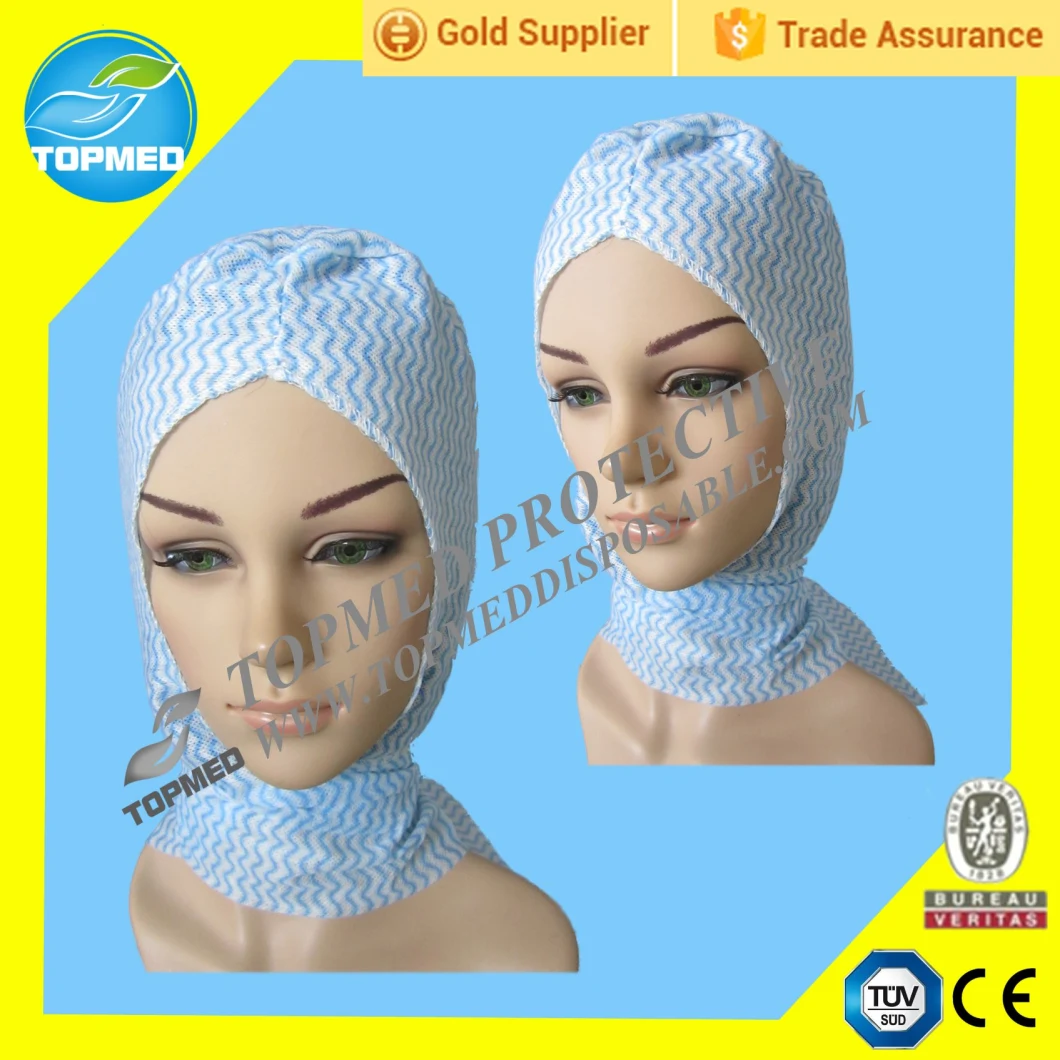 Nonwoven Spunlace Head Cover, Spunlace Doctor Head Cover for Muslem