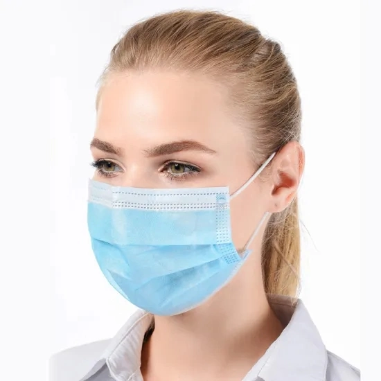 Wholesale Approved Disposable Protective 3-Ply Face Mask, Disposable Nonwoven Face Mask with Earloop