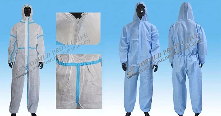 Medical Disposable Nonwoven PP Coveralls, Nonwoven Protection Suits