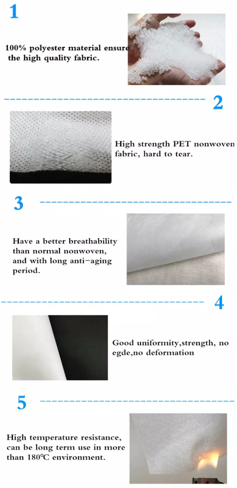 Factory Price Bfe99 PP Melt Blown Nonwoven Fabric Stock Face Mask Material