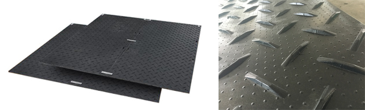 Quickly Laid Ground Protection Mat HDPE Plastic Ground Cover Sheet