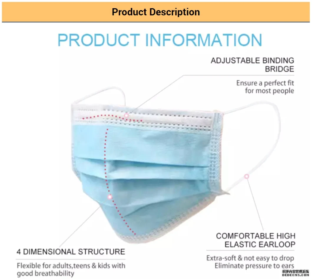 Durable Low Price Nonwoven Fabric for Disposable Medical Face Mask