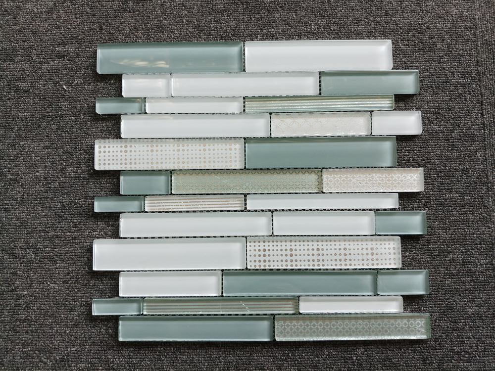 High Quality Mix Color Glass Mosaic Tile for Glass Subway Tile Backsplash