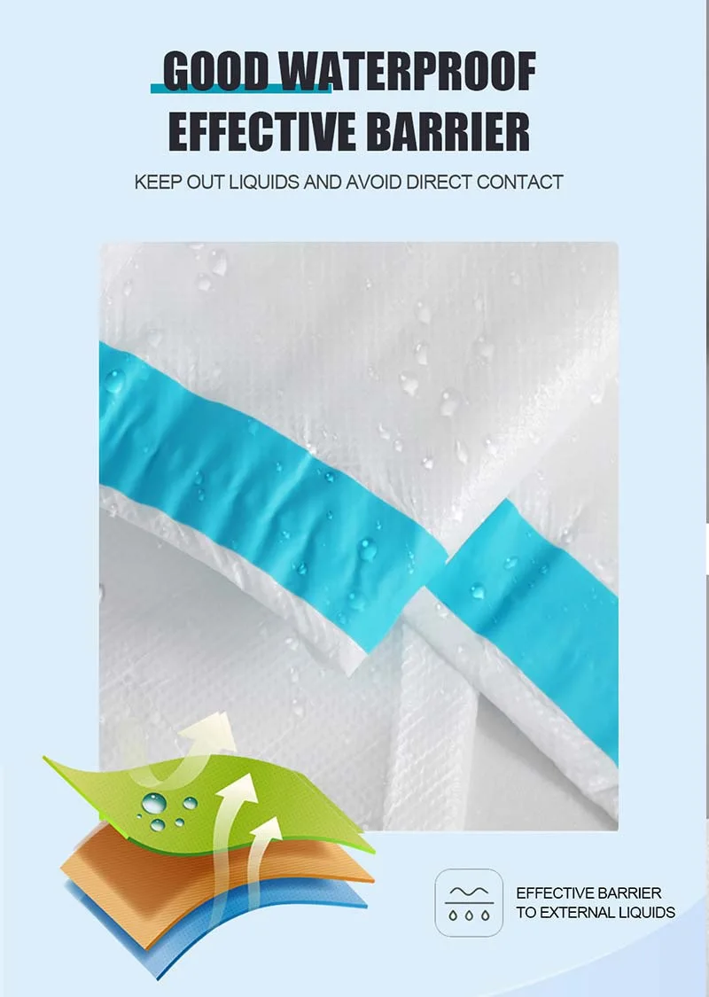 Safety Disposable Lightweight Nonwoven Fabric Breathable Protective Clothing