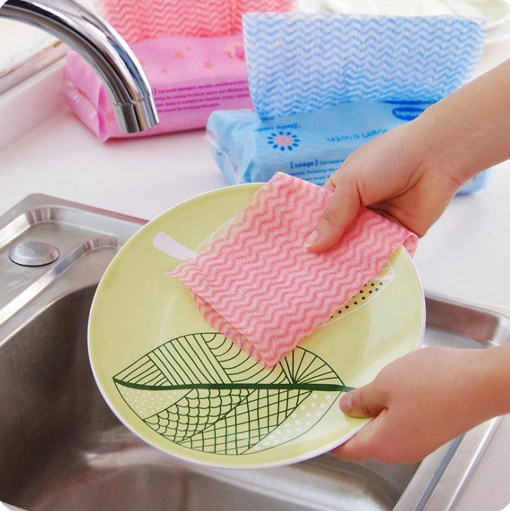 Household Multipurpose Nonwoven Disposable Wipes Nonwoven Fabric Spunlace Kitchen Dish Cleaning Cloth Towel