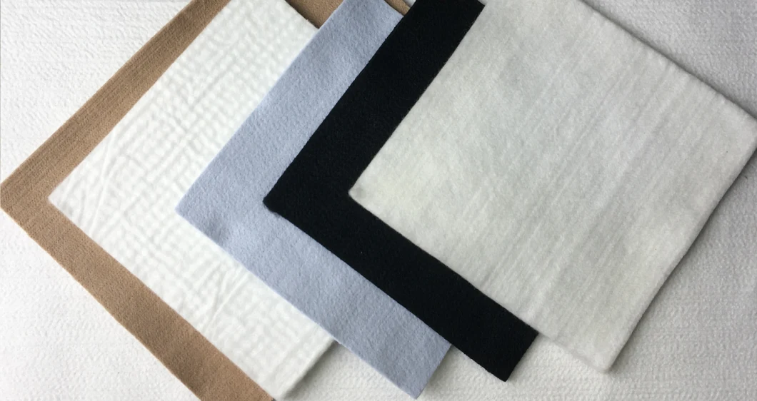 White Plain Waterproof Nonwoven Geotextile Fabric