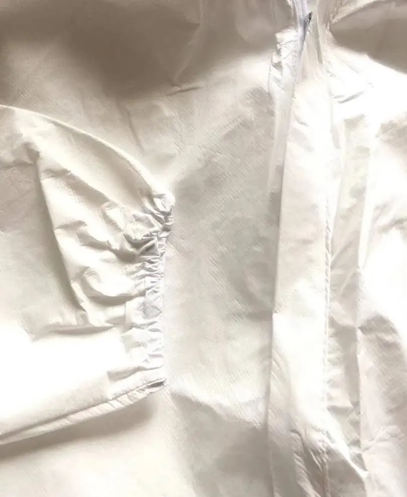 Isolation Garment White Antistatic Non-Woven, 100% Polypropylene