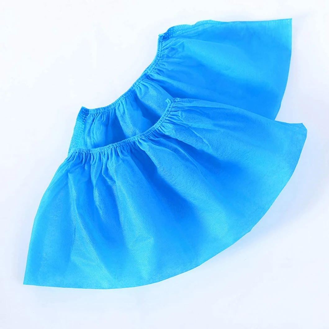 Disposable Thin Industrial Non Woven Shoe Cover / Nonwoven Overshoes