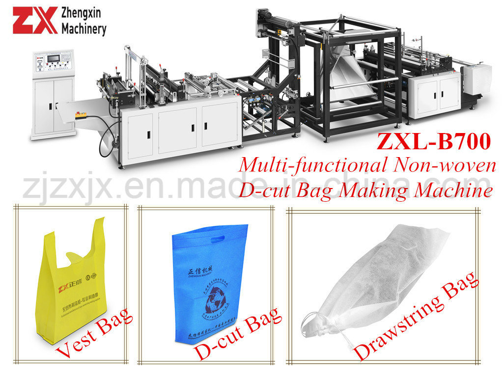 High Efficient Nonwoven Fabric Bag D-Cut Bag U-Cut Bag W-Cut Bag Shoes Bag Machine