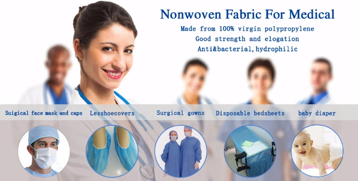SMS SMMS Hydrophobic Water-Proof Nonwoven Fabric Manufacturer for Diaper Raw