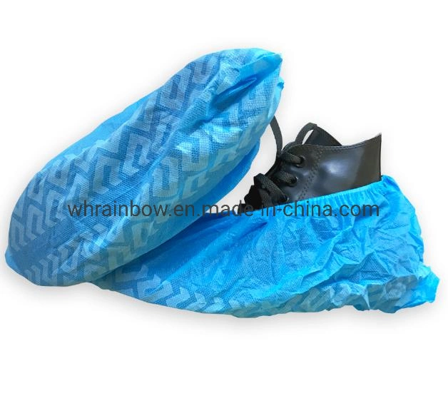 Factory Direct Spot Disposable Non-Woven Shoe Cover Dust-Proof Breathable Anti-Skid Foot Cover Non-Woven Shoe Cover