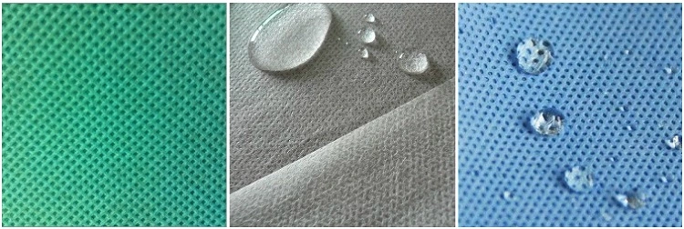 Fumo Best Selling PP Nonwoven Waterproof Gown Isolation with Hook and Loop