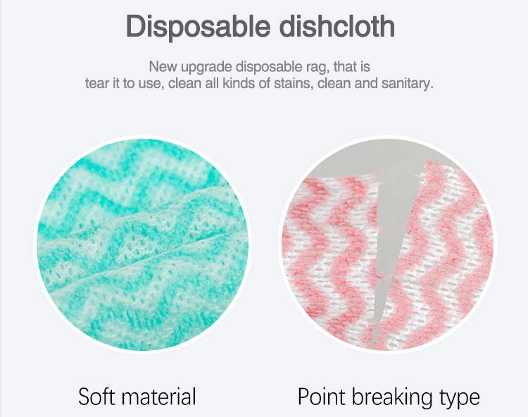 Household Multipurpose Spunlace Non Woven Kitchen Dishcloth Roll