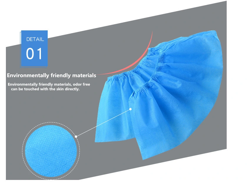 Manufacturer Made High Quality Disposable Anti Dust Custom Polypropylene Non Woven Printing Shoe Covers
