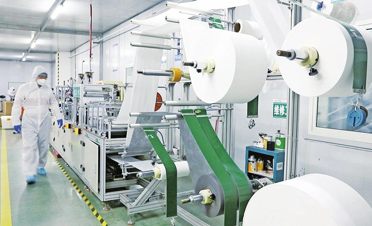 KN95 Disposable Medical Mask Nonwoven PP Melt Blown Cloth Making Machine