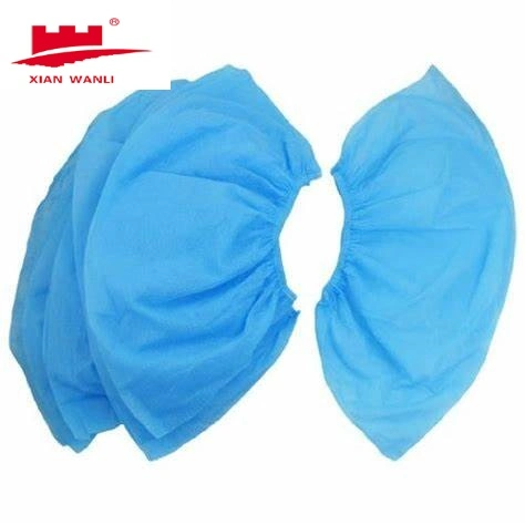 Disposable Non Woven Shoe Covers Blue Color Non-Woven Boot Cover