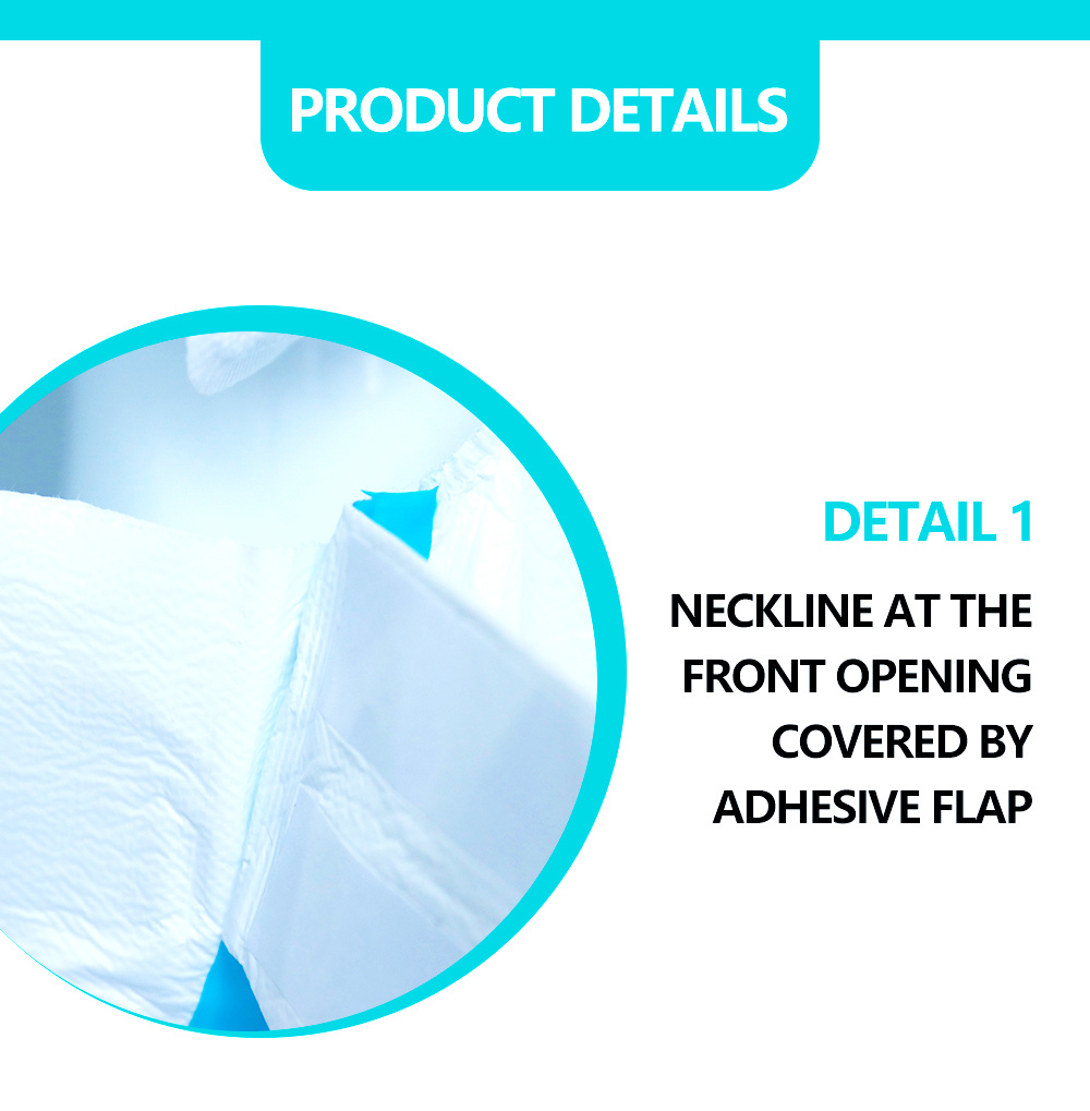99% Bfe Disposable Nonwoven Disposable Microporous Fabric Protective Gowns