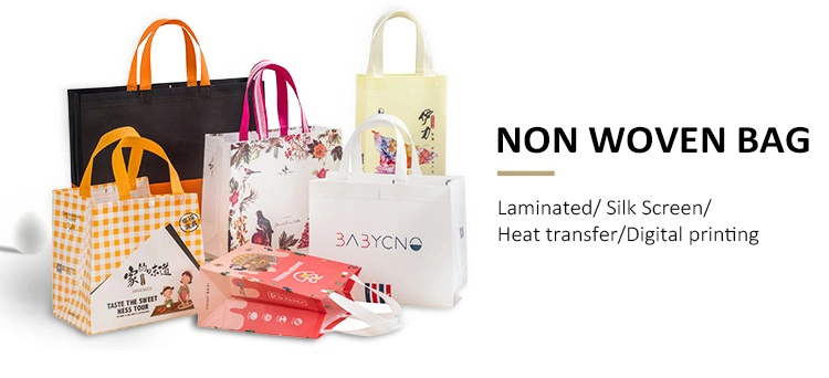 2021 New Hot Sale Stock Promotional Colored Tote Shopping Nonwoven Bags