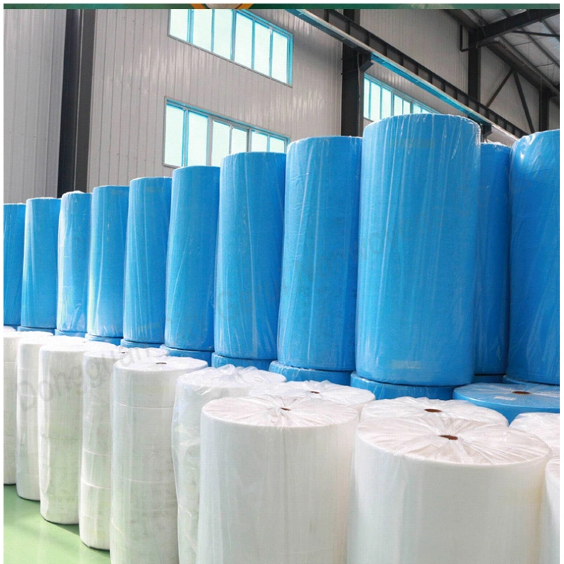 Child Raw Material of Face Mask SMS PP Spundbond SMS Non Woven Roll Fabric