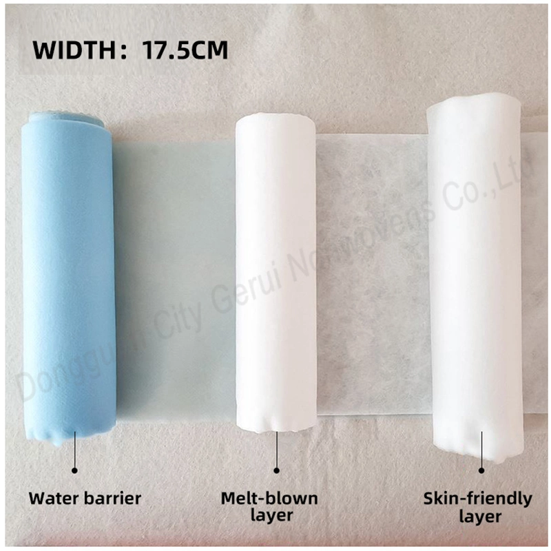 Child Raw Material of Face Mask SMS PP Spundbond SMS Non Woven Roll Fabric