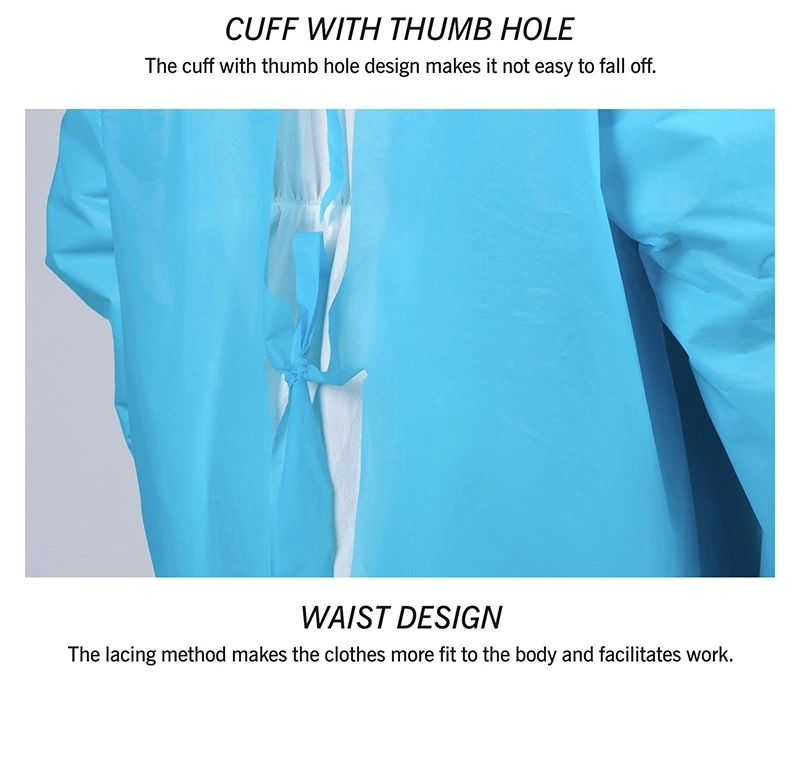 Sterile Clothing SMS Non Woven Fabric for Surgical Gowns Non-Woven Material Inside Elasticated Waistband