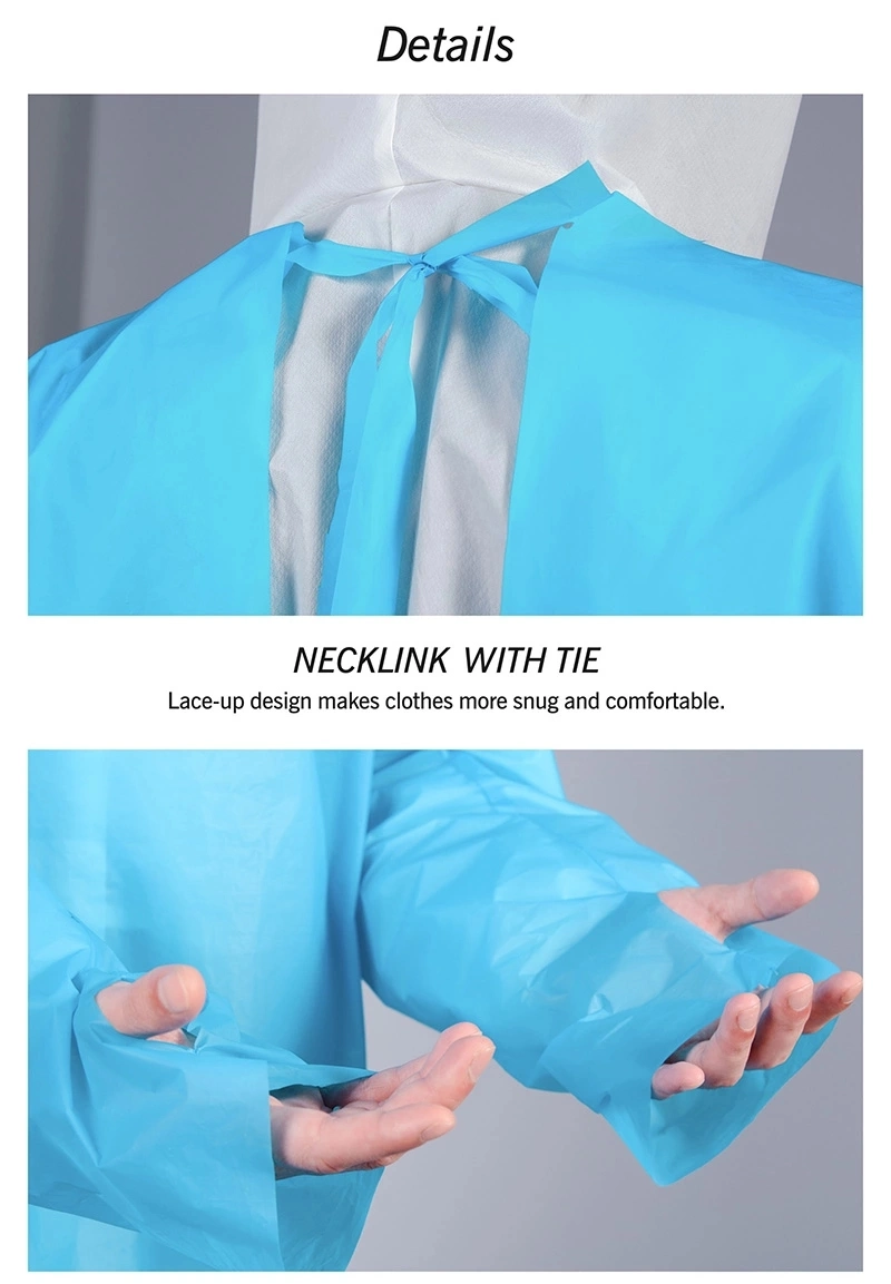 Sterile Clothing SMS Non Woven Fabric for Surgical Gowns Non-Woven Material Inside Elasticated Waistband
