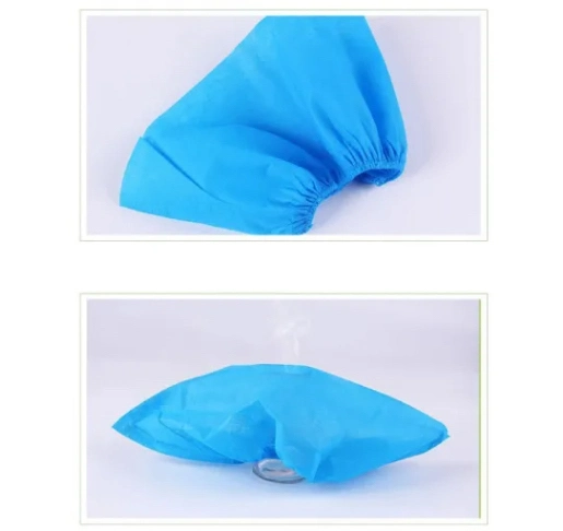 Lab Use Shoe Cover Disposable PP Nonwoven Shoe Cover Plastic PE/CPE Shoe Cover Clean Room Shoe Cover PE Coated Foot Cover Waterproof Anti Skid Shoe Cover