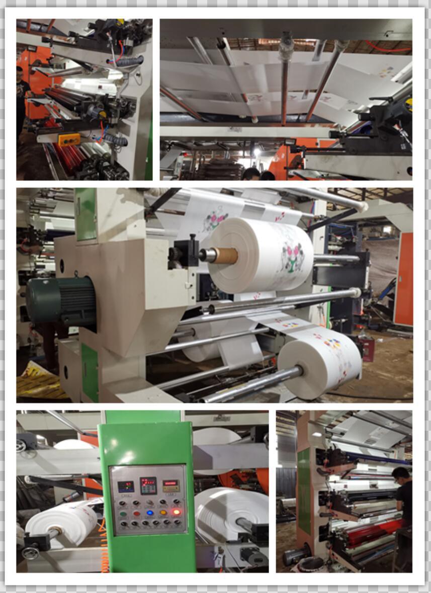 Roll to Roll Non Woven Printing Machine, Double Rewinder, Double Unwinder