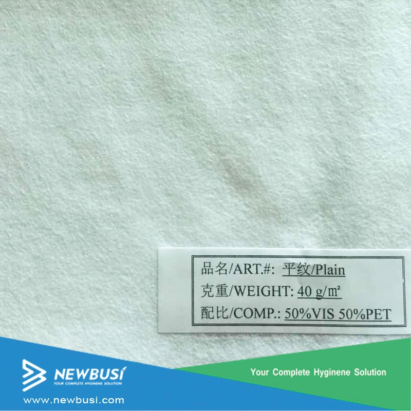 45-100GSM Plain and Cross Embossed Spunlace Non Woven Fabric