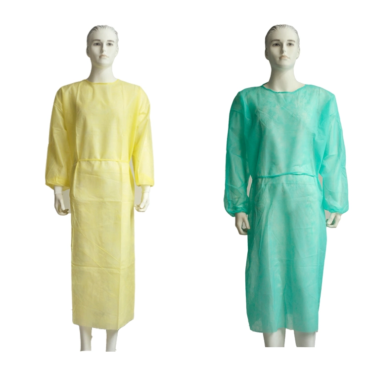 Civil Isolation Gown Disposable PP Non Woven Material Isolation Gown Level 2