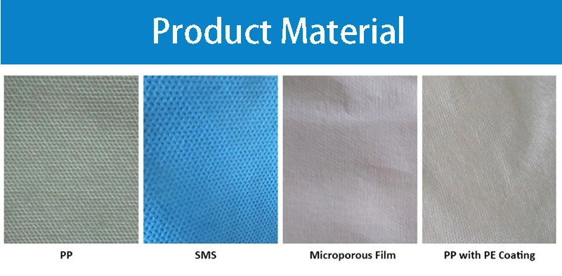Polypropylene Nonwoven Waterproof Safety SMS PPE Disposable Coverall