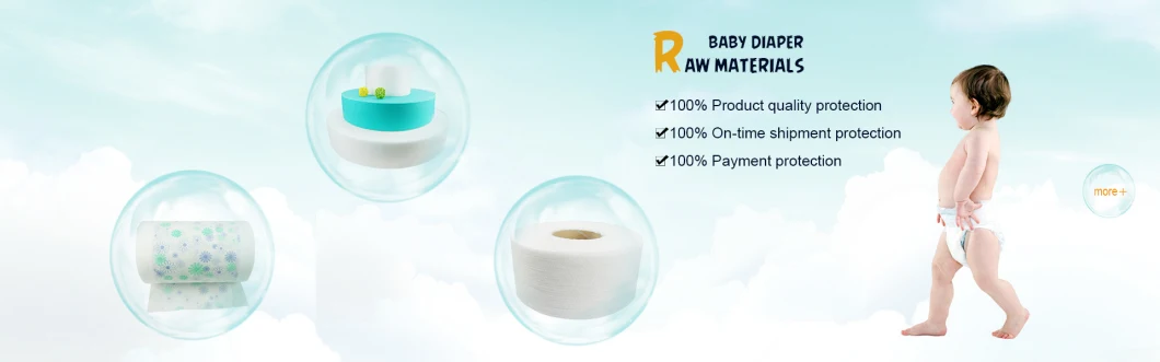 100% Polypropylene Spun-Bonded Hydrophllic Nonwoven Fabric Roll for Hygiene Use for Making Baby/Adult Diapers