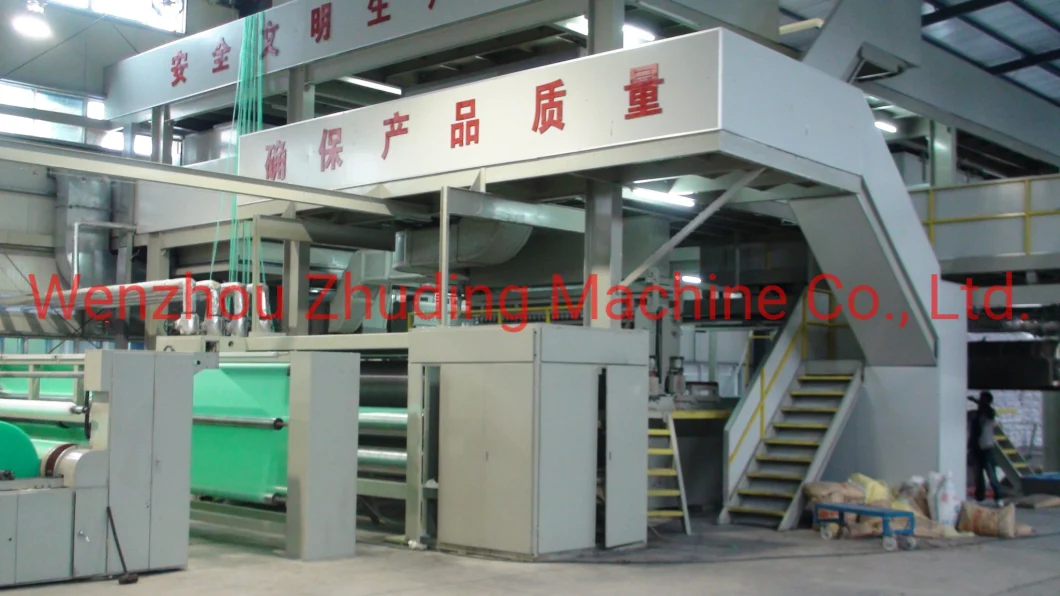 Printed Logo Grey Color Needle Nonwoven Fabric Production Line