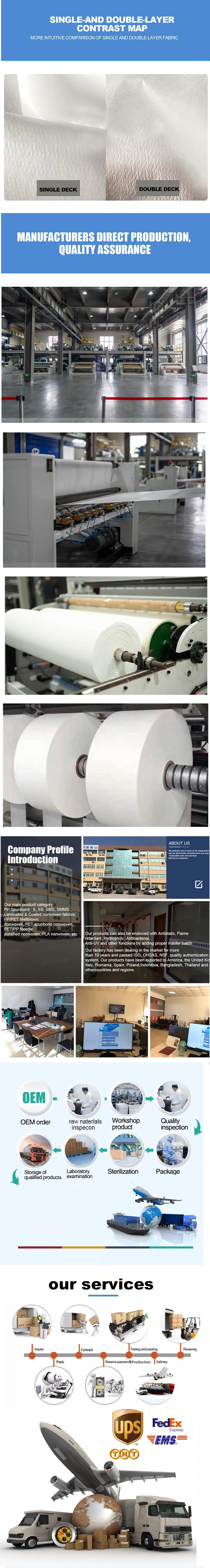 Factory Direct Meltblown Nonwoven Fabric 100% Polypropylene Material Air Filter