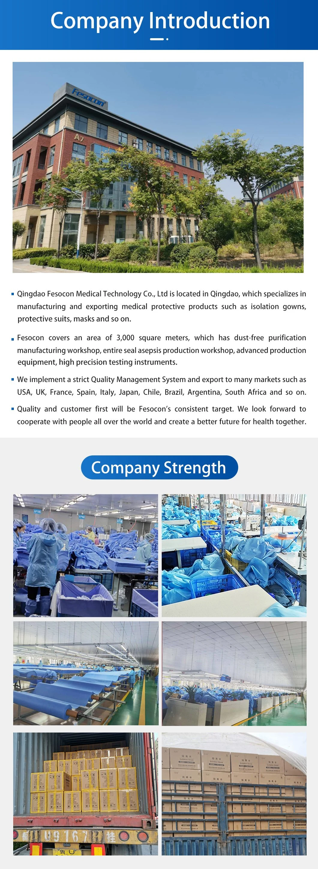 Nonwoven Disposable Protective Wholesale Level 1 2 3 Single-Use Supplies Disposable Isolation Gown