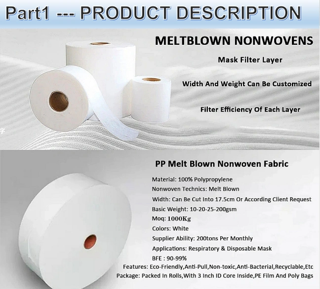 Maskbond Bfe99 Nonwoven Fabric Melt Blown Manufacturer