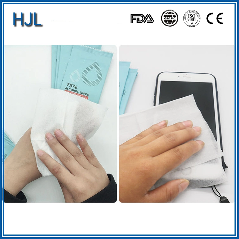 Antibacterial Biodegradable Flushable Nonwoven Fabric Cleaning Wet Wipes