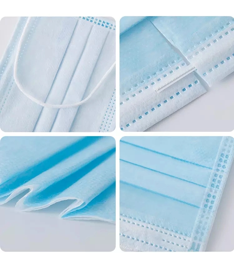 Adult 3ply Nonwoven Material Protectitive Mask Factory