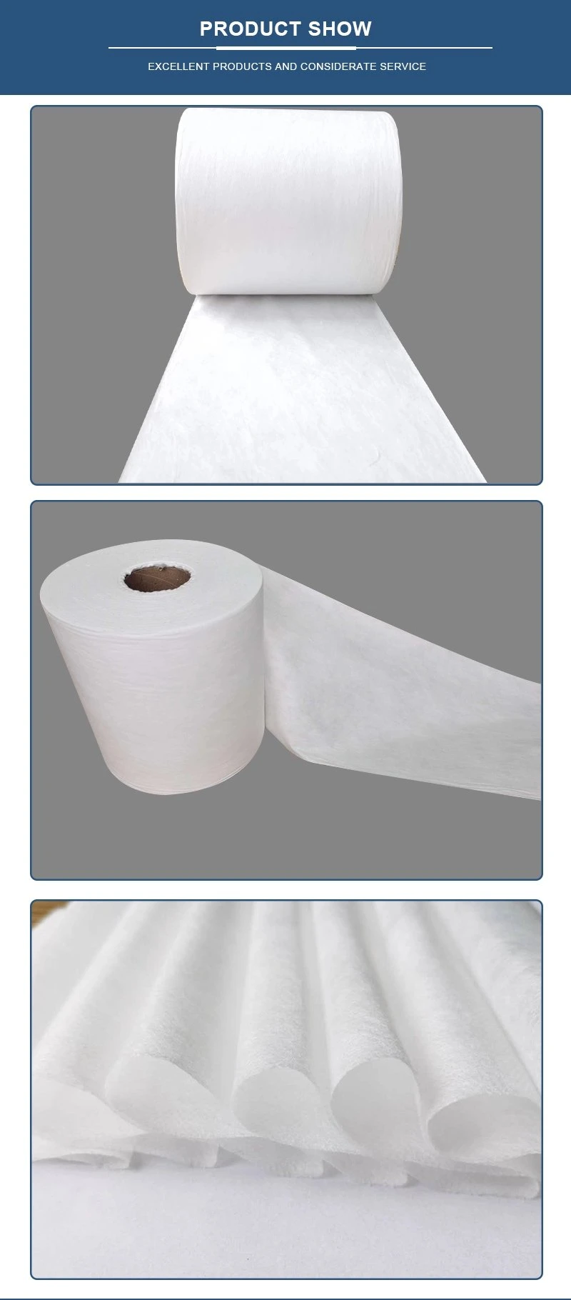 Factory Supply Bfe99 Meltblown Nonwoven Fabric/PP Melt Blown Fabric for Face Mask Raw Materials