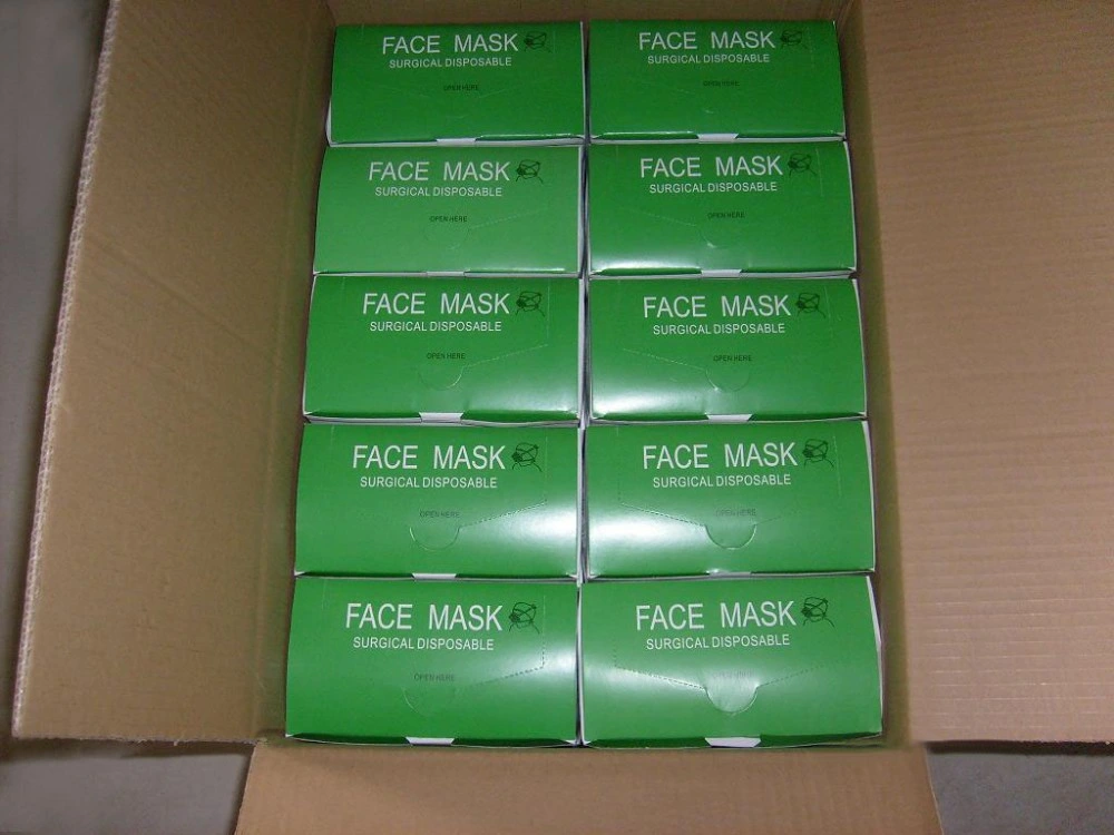 Non-Woven PP Fabric + Meltblown Fabric+Non Woven PP Fabric Face Mask 3ply Adult Ce Non-Sterile Disposable Medical Face Mask