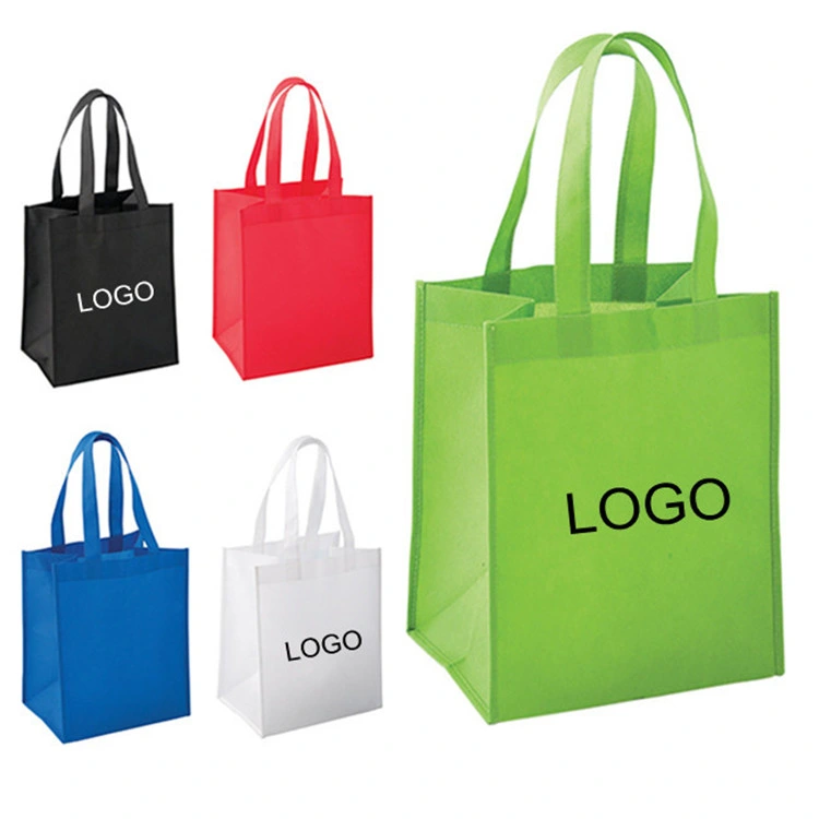 Custom Promotional PP Non Woven Fabric Garment Cloth Shoe Pillow Tote Wine Shopping Bag