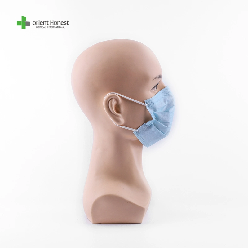 Nonwoven Breathable Face Mask Nonwoven Breathable Mouth Covers Disposable 3ply Medical Surgical Mask Hubei Medical Supplier