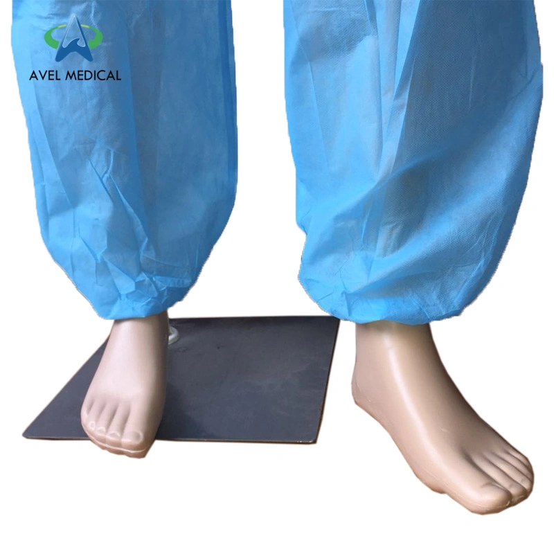Disposable Nonwoven Protective Coverall in Sky Blue PP Nonwoven Coverall